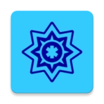 blue light card android application logo